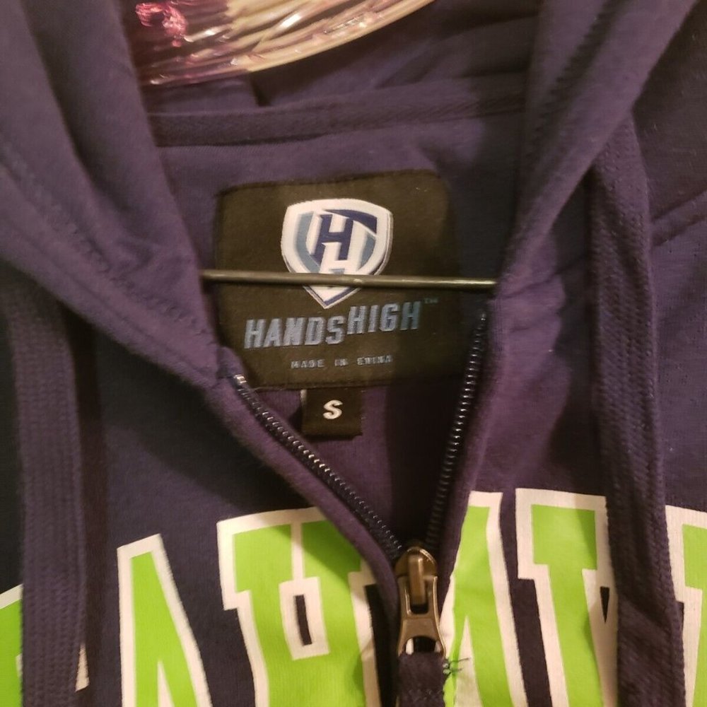 Hands High NFL Seattle Seahawks Front Zip Hooded Sweatshirt Hoodie Size S - Picture 3 of 5